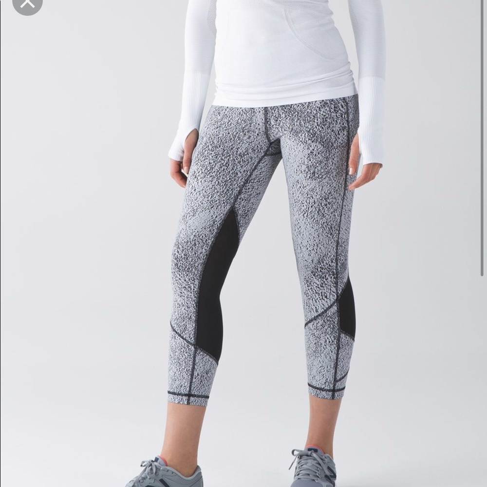 lululemon athletica Gray and Black Leggings